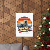 North Dakota Pioneer Covered Wagon Poster