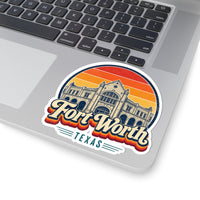 Fort Worth Retro Sunset Sticker
