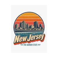 New Jersey Atlantic City Skyline Poster