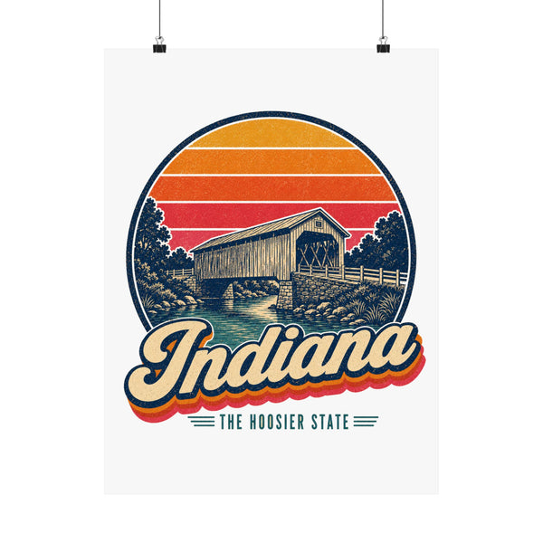 Indiana Covered Bridge Poster