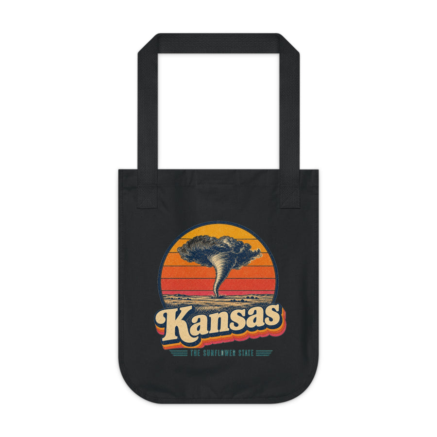 Kansas Tornado On The Plains Tote Bag