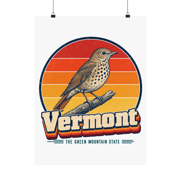 Vermont Hermit Thrush Poster