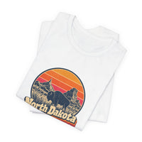 North Dakota Retro Sunset Tee
