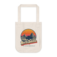 North Dakota Retro Sunset Tote Bag