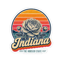Indiana Peony Sticker