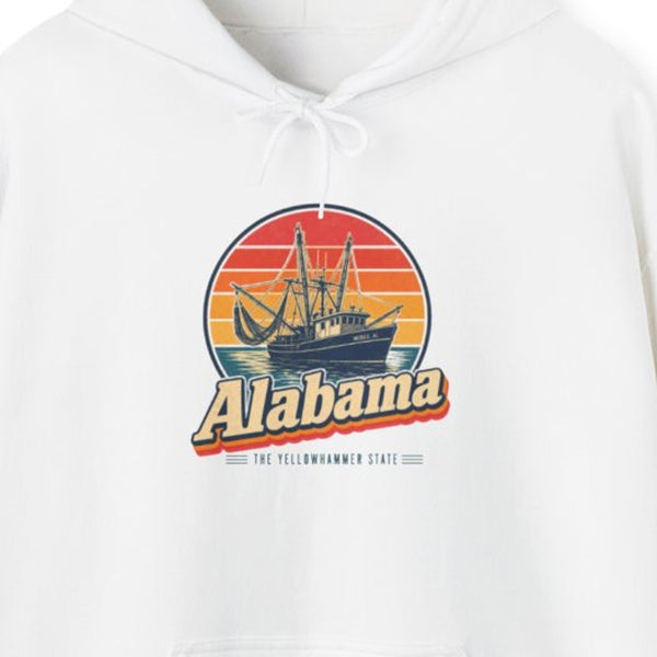 Alabama Shrimp Boats Mobile Bay Hoodie