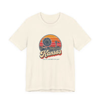Kansas Retro Sunset Tee