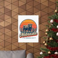 Nebraska Cattle Ranch Poster