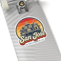 San Jose Retro Sunset Sticker