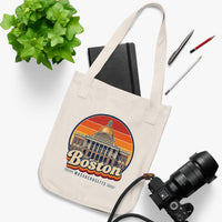 Boston Retro Sunset Tote Bag