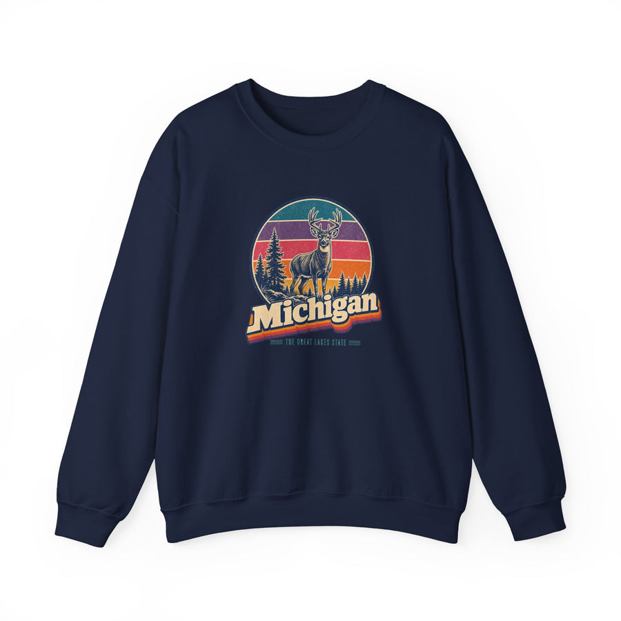 Michigan White Tailed Deer Sweatshirt