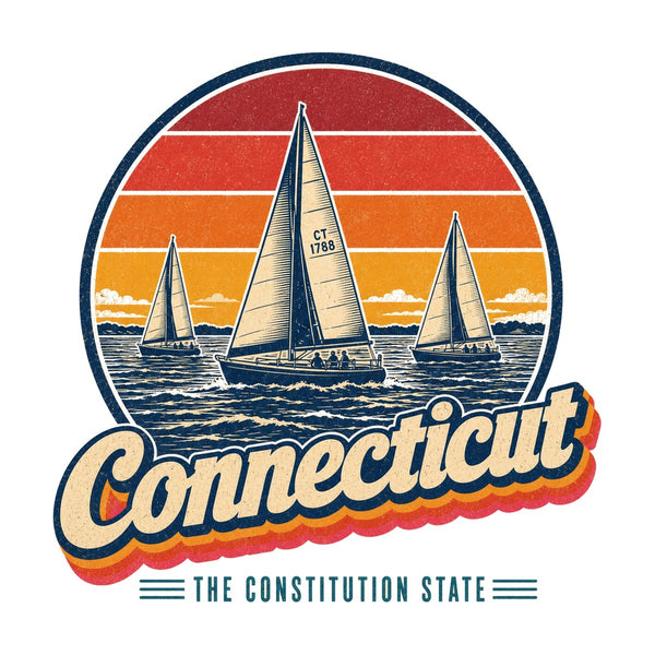 Connecticut Sailboats On The Sound Tee