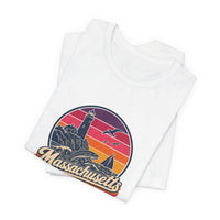 Massachusetts Retro Sunset Tee