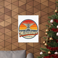 Milwaukee Retro Sunset Poster