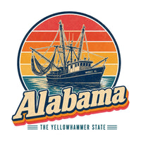 Alabama Shrimp Boats Mobile Bay Tee