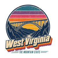 West Virginia Retro Sunset Tee
