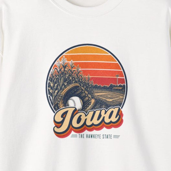 Iowa Baseball In A Cornfield Sweatshirt