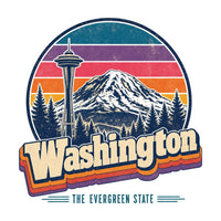 Washington Retro Sunset Tee