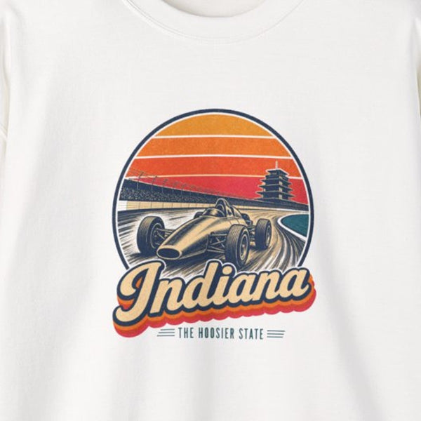 Indiana Vintage Open Wheel Race Car Sweatshirt