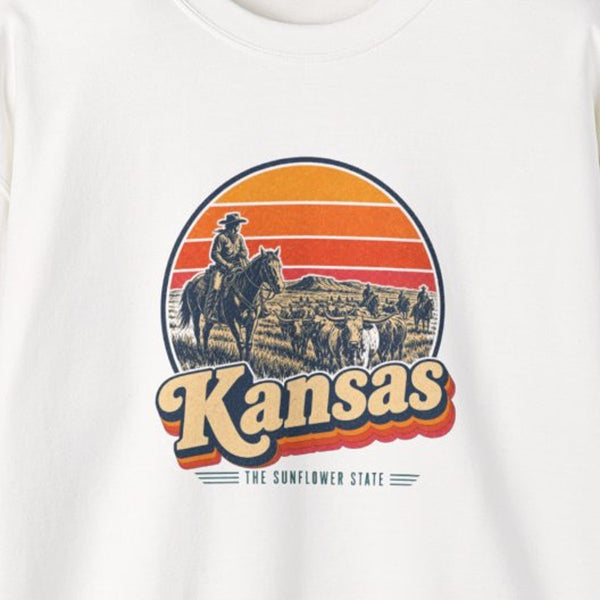 Kansas Dodge City Cattle Drive Sweatshirt