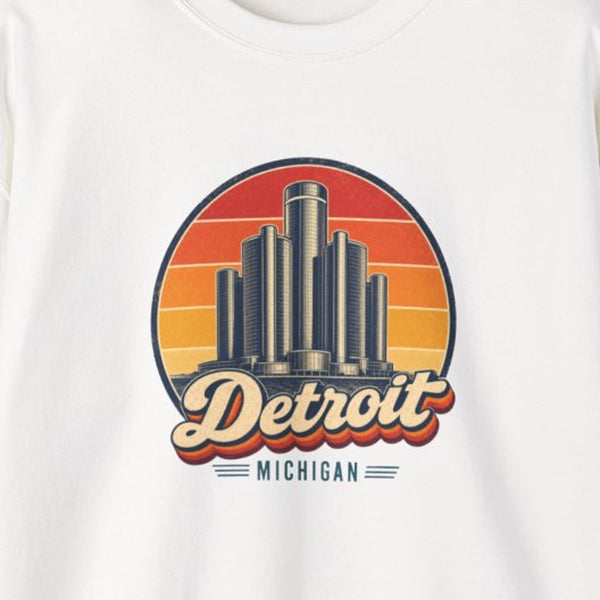 Detroit Retro Sunset Sweatshirt