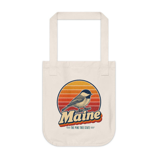 Maine Black Capped Chickadee Tote Bag