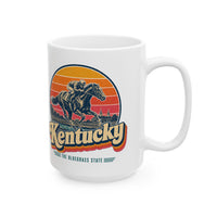 Kentucky Racehorse And Jockey Mug