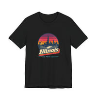 Illinois Retro Sunset Tee