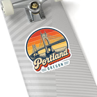 Portland Retro Sunset Sticker