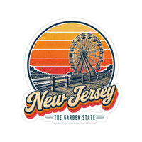 New Jersey Boardwalk And Ferris Wheel Sticker
