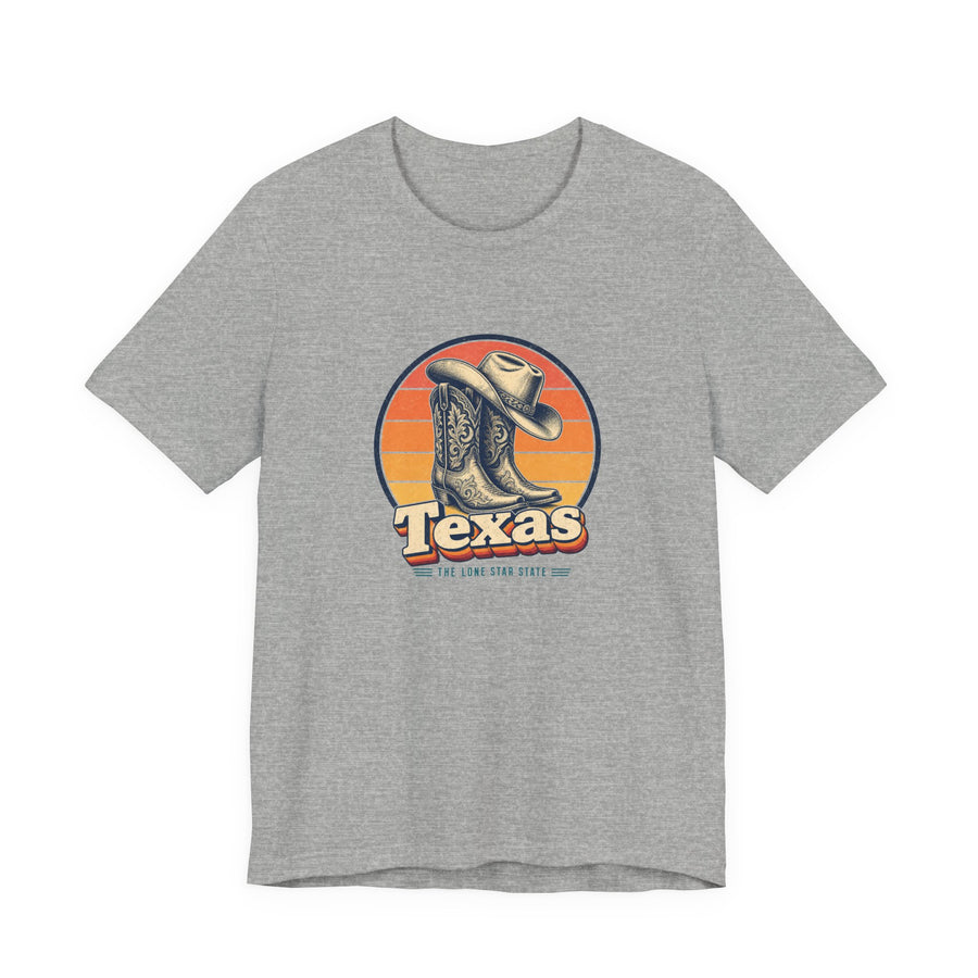 Texas Cowboy Boots Hat Tee