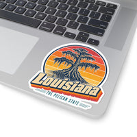 Louisiana Bayou Cypress And Moss Sticker