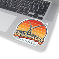 Oklahoma City Retro Sunset Sticker