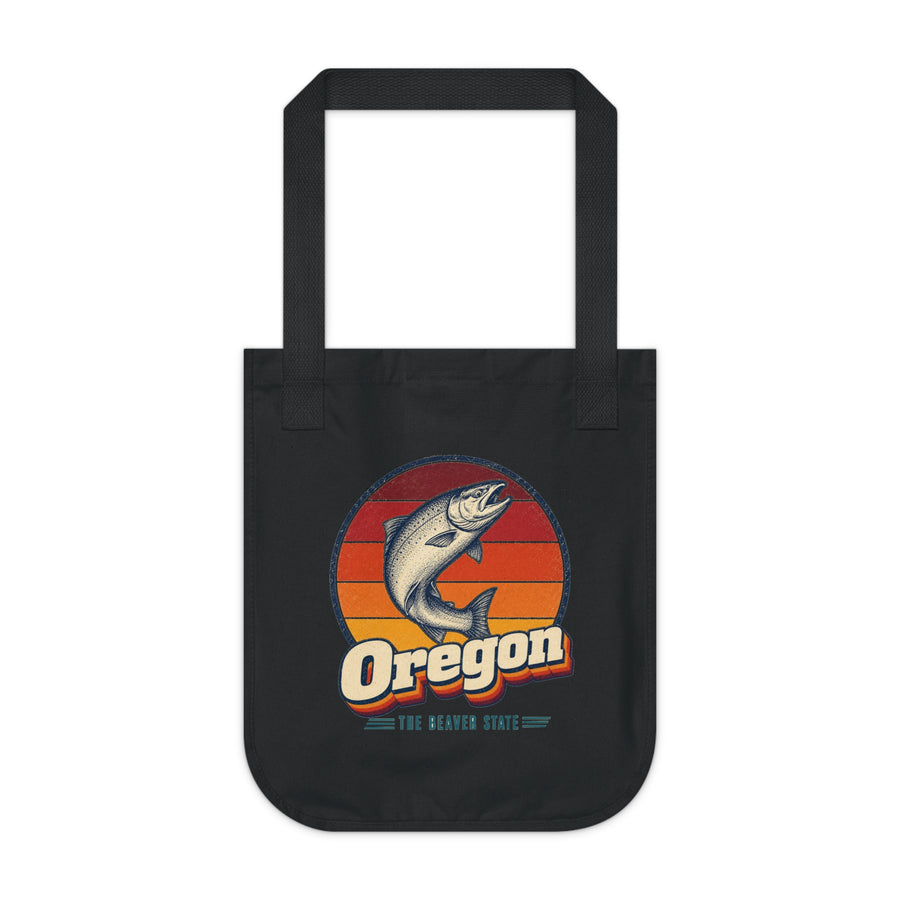 Oregon Leaping Salmon Tote Bag