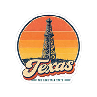 Texas Oil Derrick Sticker