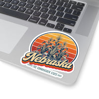 Nebraska Corn Stalks Sticker