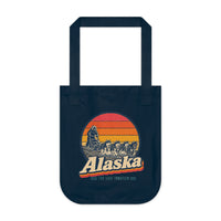 Alaska Dog Sledding Tote Bag