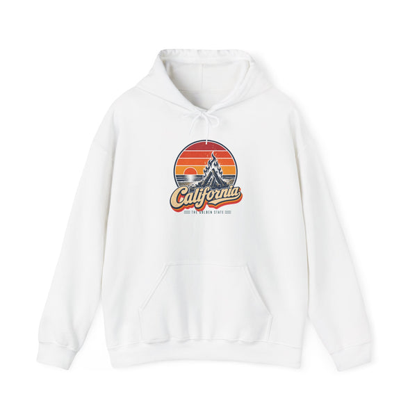 California Beach Sunset Bonfire Hoodie