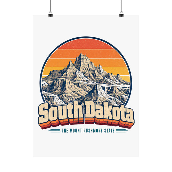 South Dakota Badlands Poster