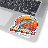 Montana Trout Leaping Sticker