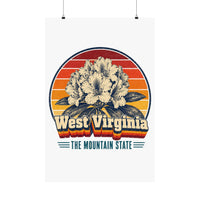 West Virginia Rhododendron Poster