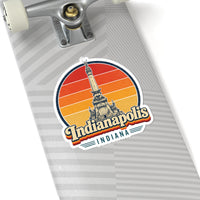 Indianapolis Retro Sunset Sticker