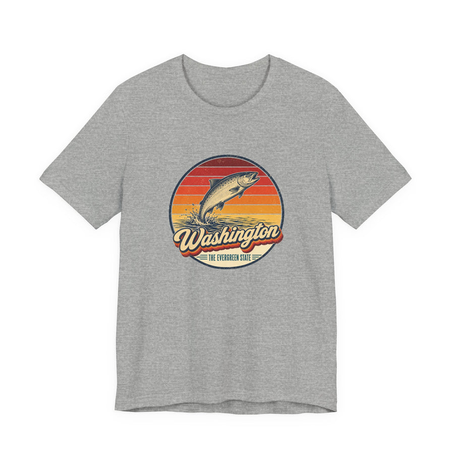 Washington Leaping Salmon Tee