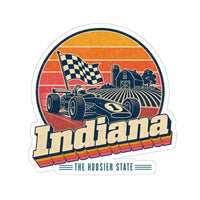 Indiana Retro Sunset Sticker