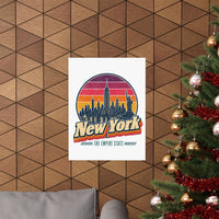 New York Retro Sunset Poster