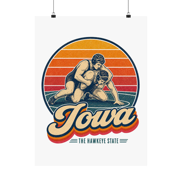 Iowa Wrestling Poster