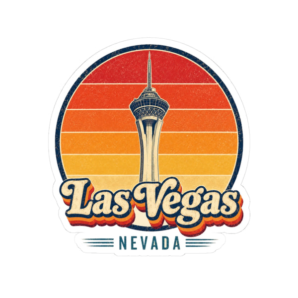 Las Vegas Retro Sunset Sticker