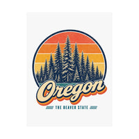 Oregon Evergreen Forest Poster
