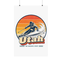Utah Powder Skiing Poster