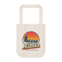 Alaska Dog Sledding Tote Bag